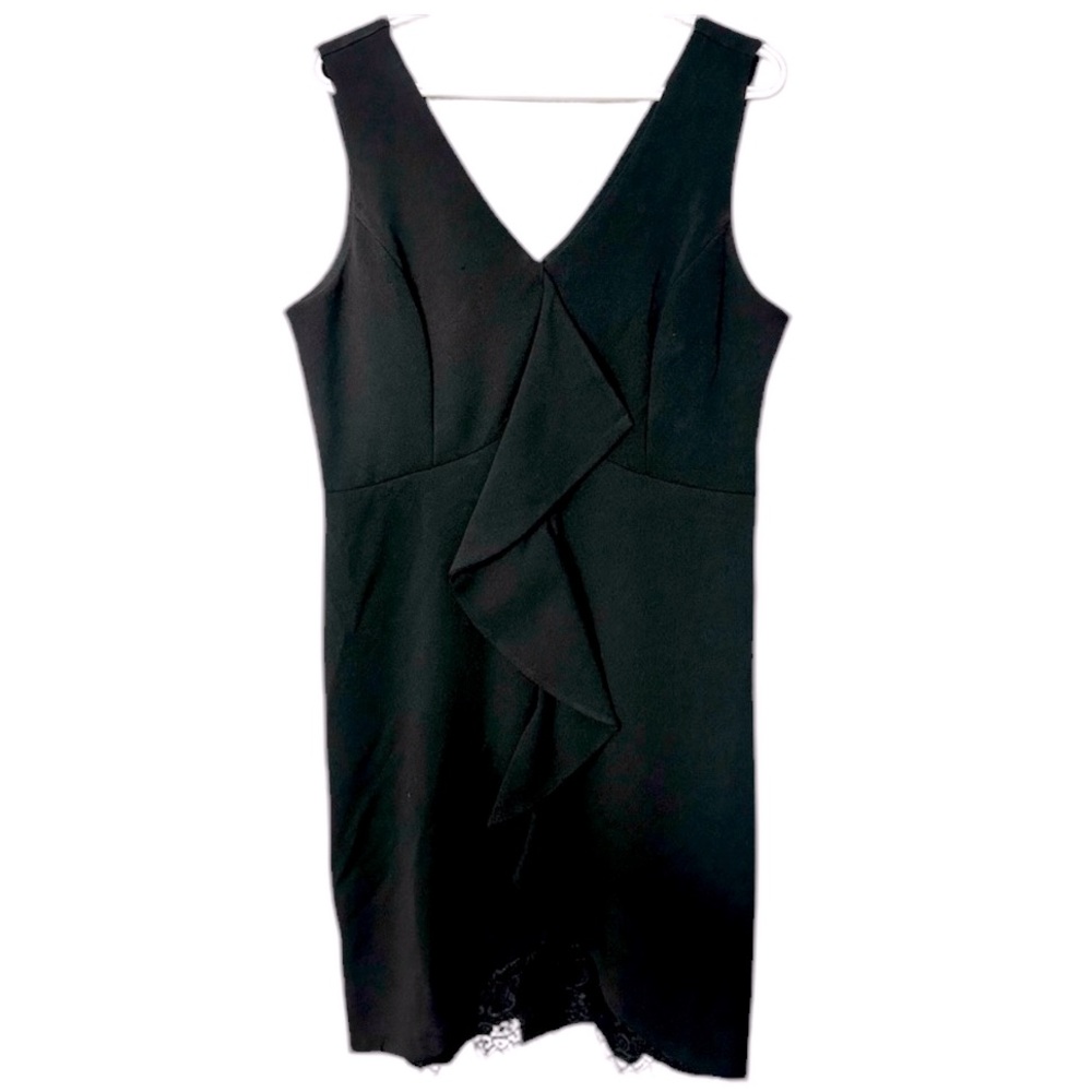 Emma & Michele V Neck Little Black Dress